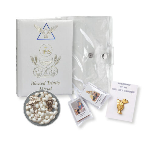 5 Piece Deluxe Boys First Communion Gift Set