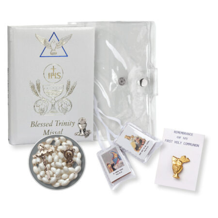 5 Piece Deluxe Boys First Communion Gift Set