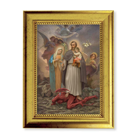 St. Joseph "Terror of Demons" Gold-Leaf Framed Art