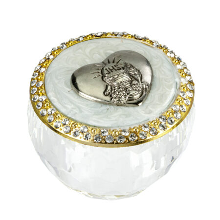 Glass Communion Keepsake Box