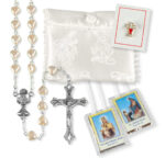 First Communion Faux Pearl Rosary Kit