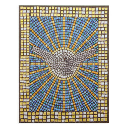 Mosaic Tile Textured Holy Spirit Plaque