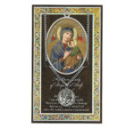 Our Lady of Perpetual Help Biography Folder and Patron Saint Medal
