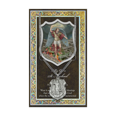 Saint Michael Police Biography Folder and Patron Saint Medal