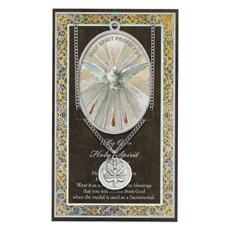 Holy Spirit Biography Folder and Patron Saint Medal