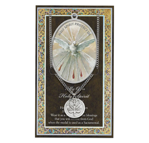Holy Spirit Biography Folder and Patron Saint Medal