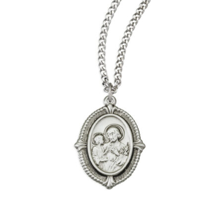 St. Joseph and Child Jesus Sterling Medal