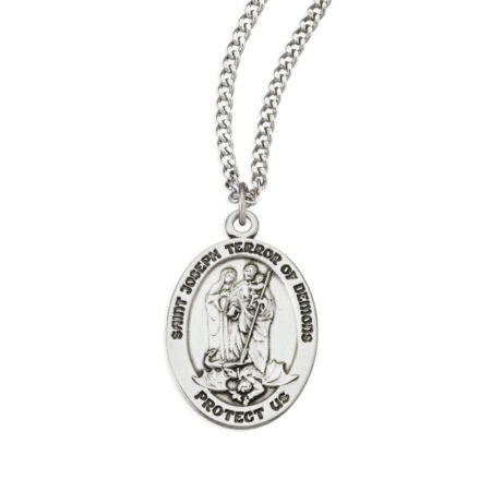 St. Joseph "Terror of Demons" with Madonna and Jesus Medal