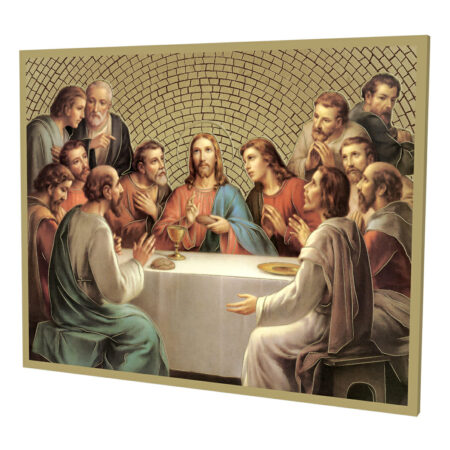 The Last Supper Gold Foil Mosaic Plaque