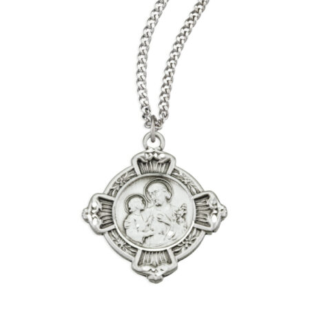 Sterling Silver St. Joseph Cross Medal