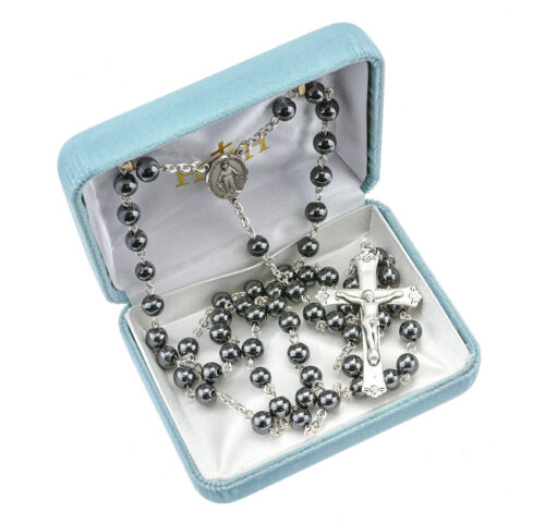 6mm Round Genuine Hematite Beads - Image 3