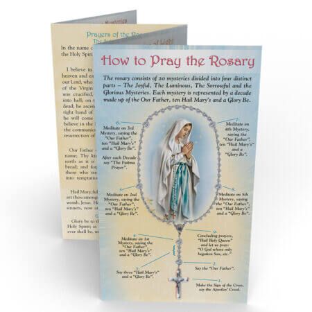 Pray the Rosary Pamphlet Pack of 10