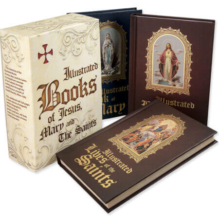 Illustrated Book of Jesus, Mary, and Saints Pack of 3