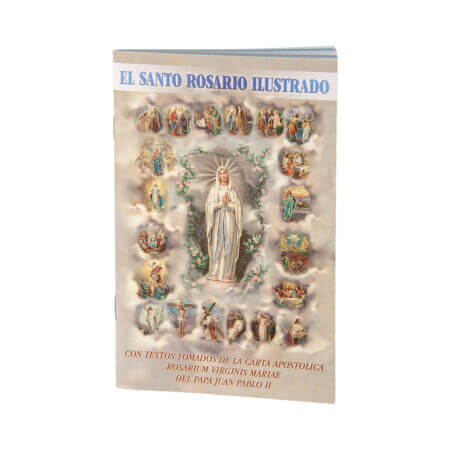 Spanish The Holy Rosary Illustrated Book- The Mysteries of the Rosary Pack of 10