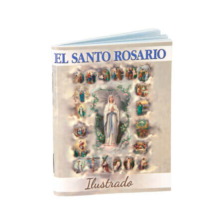 Spanish The Holy Rosary Illustrated Book- The Mysteries of the Rosary Pack of 10