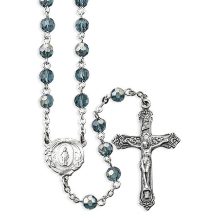 Tanzanite Crystal A/B Bead Rosary