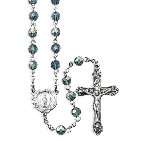 Tanzanite Crystal A/B Bead Rosary