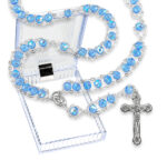 Blue Crystal Ladder Rosary
