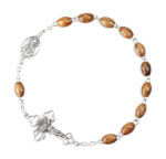 Olive Wood Bead One Decade Kant Tangle Rosary Quantity of 10.