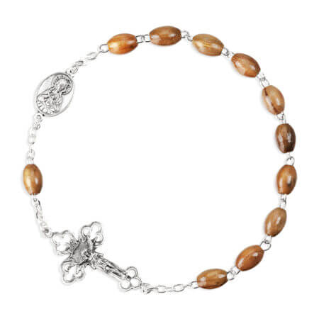 Olive Wood Bead One Decade Kant Tangle Rosary Quantity of 10.
