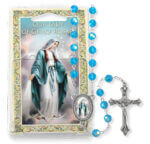 Aqua Bead Our Lady of Grace Specialty Rosary Boxed