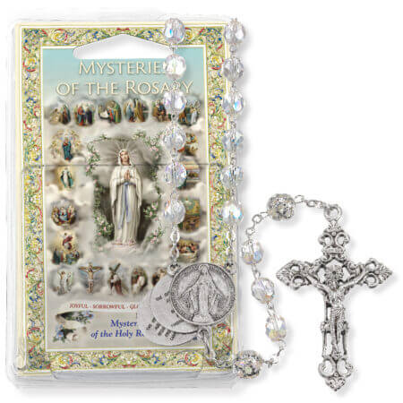 Crystal Bead Mysteries of the Rosary Specialty Rosary Boxed