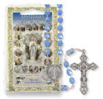 Sapphire Bead Mysteries of the Rosary Specialty Rosary Boxed