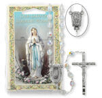 Crystal Bead Lourdes Water Specialty Rosary Boxed Quantity of 10