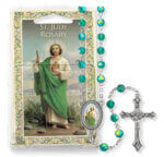 Green Bead Saint Jude Specialty Rosary Boxed