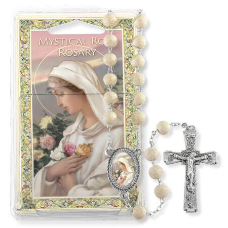 Jasmine Scented Bead Our Lady Rosa Mystica Specialty Rosary Boxed