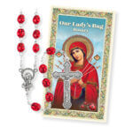 7mm Metal Red Ladybug Rosary