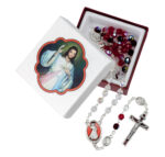 Tri Color Glass Bead Rosary