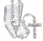 Crystal Heart Shaped Rosary 18 1/4" Quantity of 10