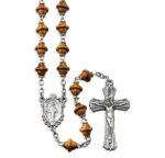 Walnut Wood Bead Brown Rosary