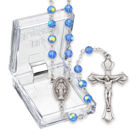 Birthstone December Rosary Zircon 6MM