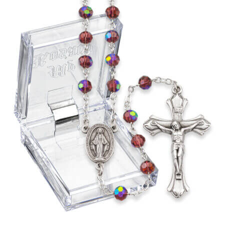 Birthstone February Rosary Amethyst 6MM