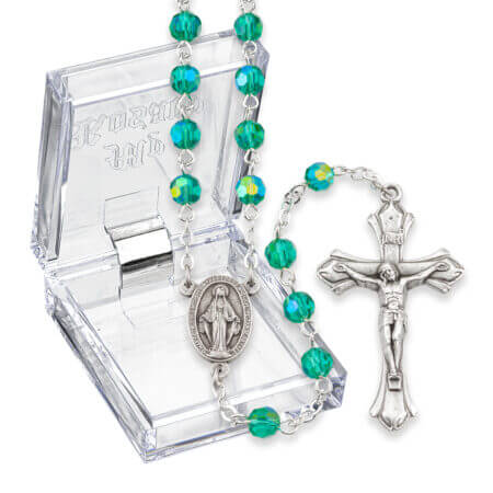 Birthstone May Rosary Emerald