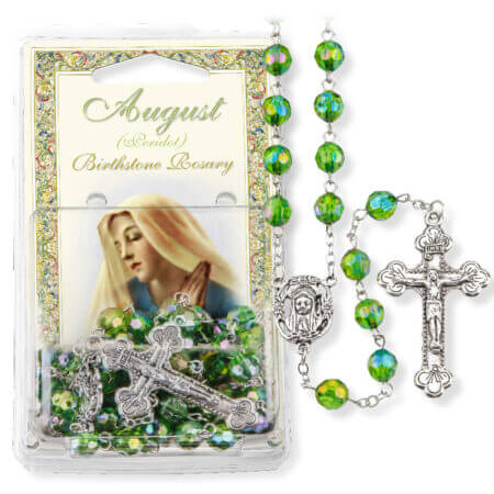 August-Peridot Birthstone Rosary