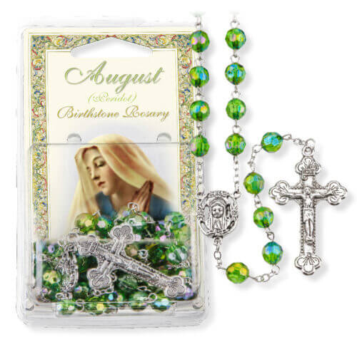 August-Peridot Birthstone Rosary