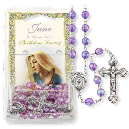 June-Alexandrite Birthstone Rosary
