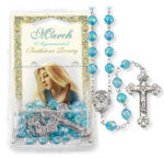 March-Aquamarine Birthstone Rosary