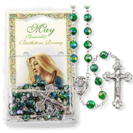 May-Emerald Birthstone Rosary
