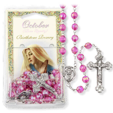 October-Rose Quartz Birthstone Rosary