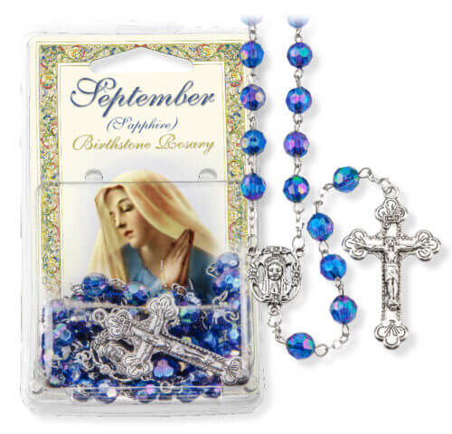September-Dark Sapphire Birthstone Rosary