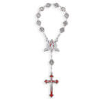 Divine Mercy and Jesus I Trust in You, Beaded One Decade Rosary  Quantity of 10