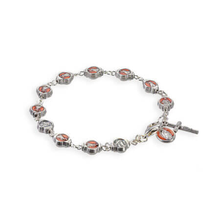 8" Rosary Bracelet w/ Divine Mercy Beads Quantity of 10