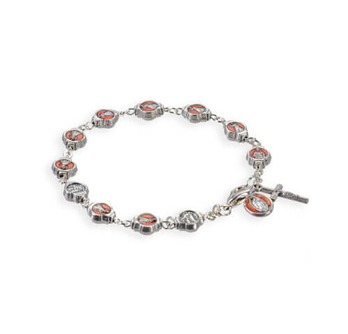 8" Rosary Bracelet w/ Divine Mercy Beads Quantity of 10